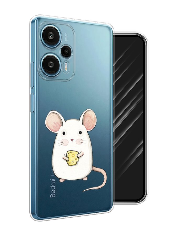 

Чехол Awog на Xiaomi Redmi Note 12 Turbo "Мышка", Белый, 318450-1