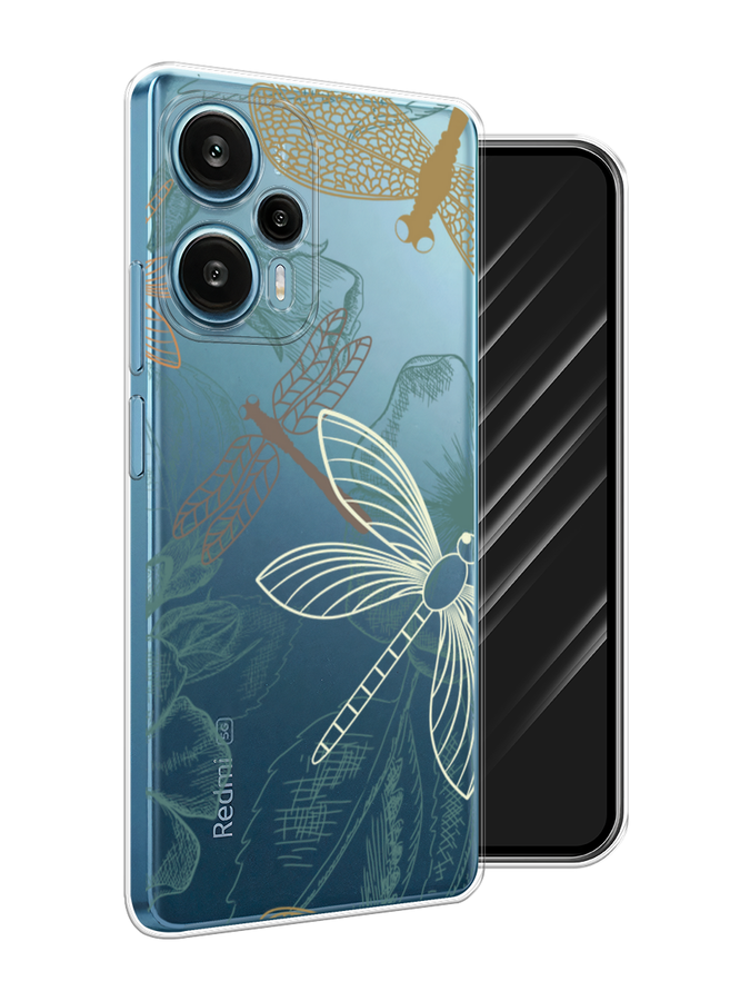 

Чехол Awog на Xiaomi Redmi Note 12 Turbo "Тени стрекоз", Коричневый;зеленый;белый, 318450-8