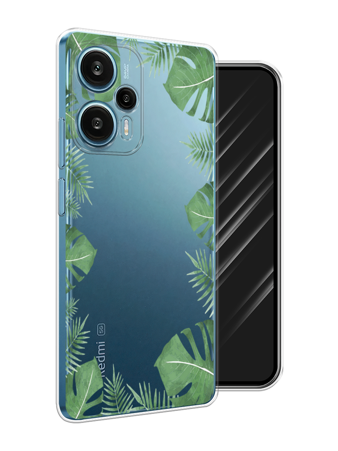

Чехол Awog на Xiaomi Redmi Note 12 Turbo "Листья папоротника рамка", Зеленый, 318450-8