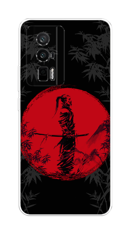 

Чехол на Redmi K60 "Самурай на красном фоне", Черный;красный;серый, 317450-4