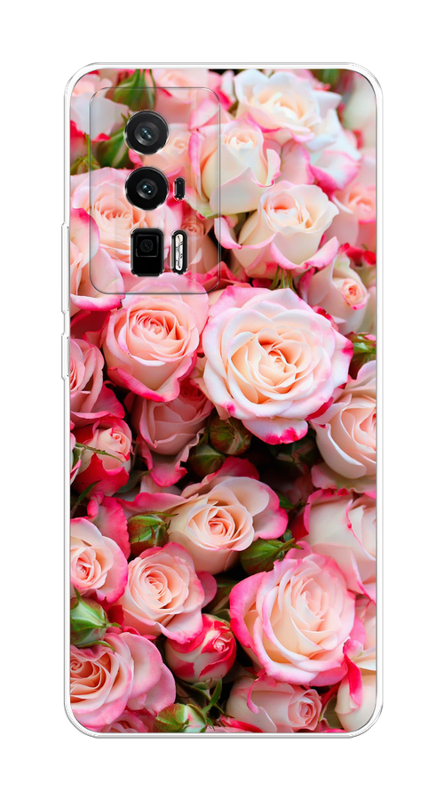 

Чехол на Redmi K60 "Много роз", Розовый, 317450-2