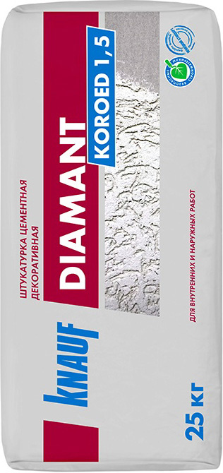 KNAUF Diamant Koroed 1,5 штукатурка цементная декоративная (25кг)