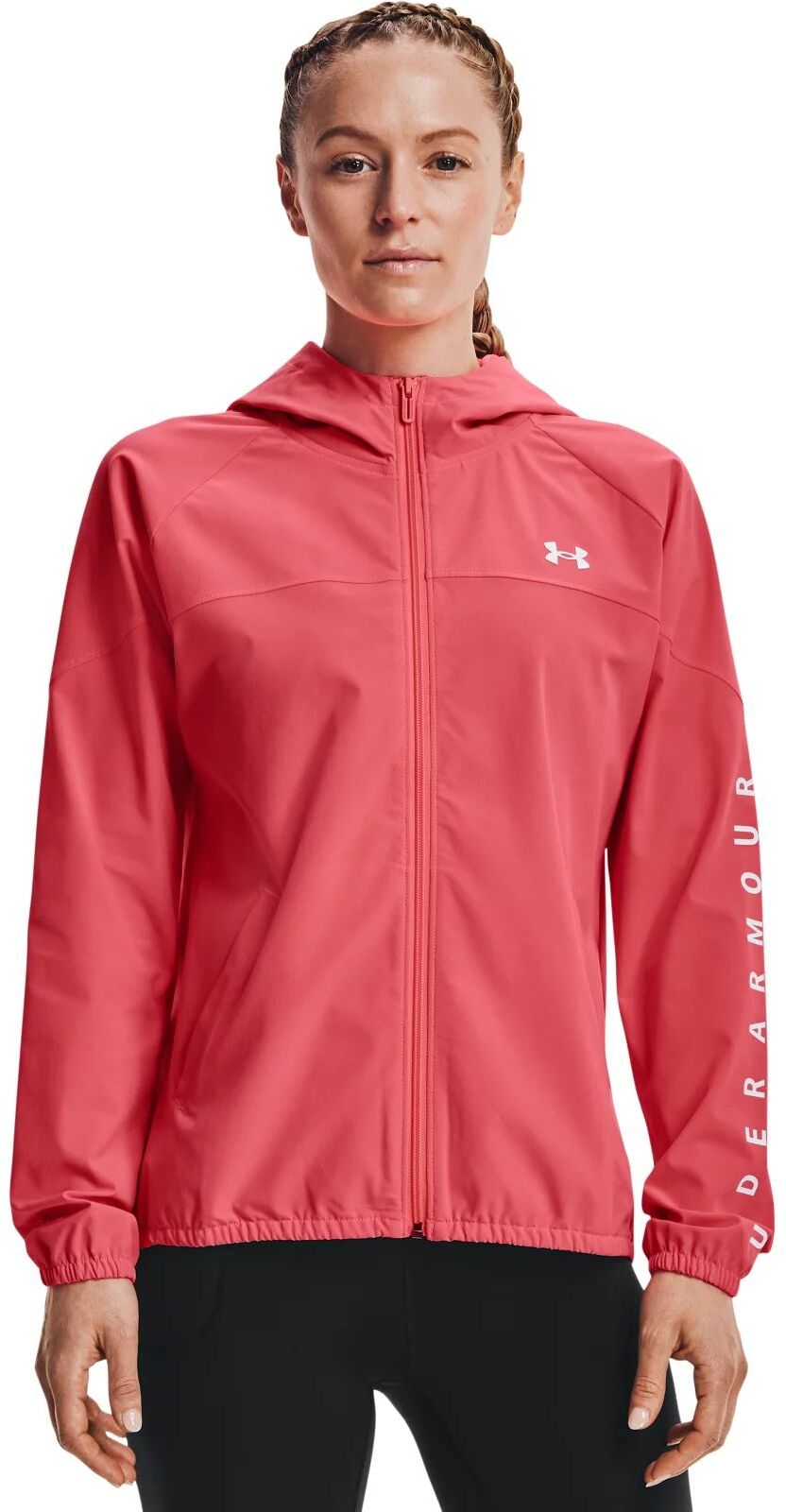 Ветровка женская Under Armour 1351794-819 розовая 2XL