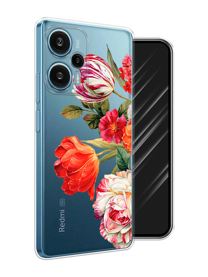 

Чехол Awog на Xiaomi Redmi Note 12 Turbo "Весенний букет", Красный;розовый;зеленый, 318450-8