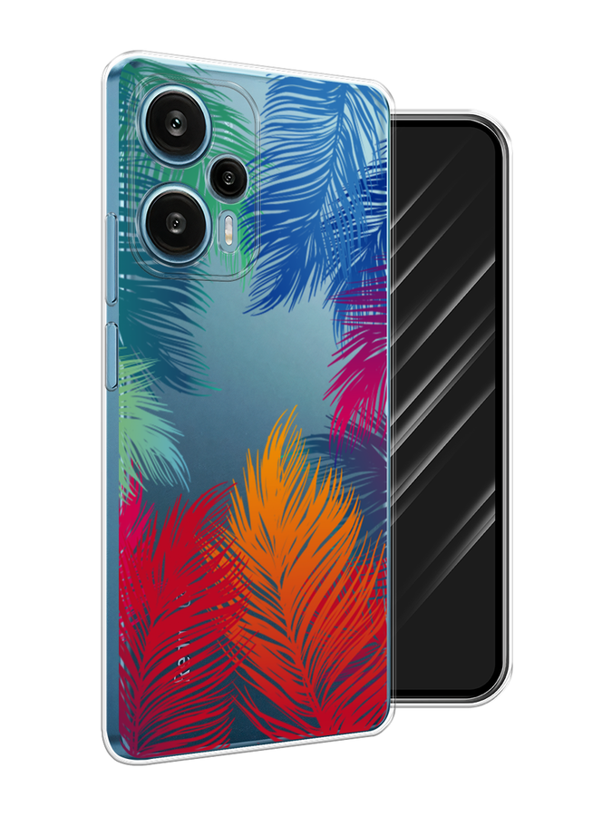 

Чехол Awog на Xiaomi Redmi Note 12 Turbo "Рамка из перьев", Красный, 318450-4