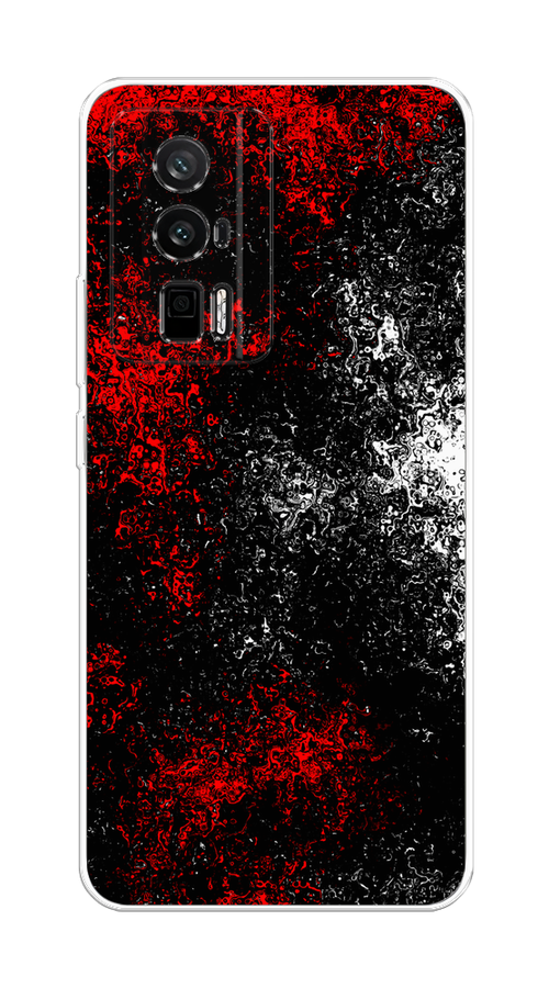 

Чехол на Redmi K60 "Монотипия", Красный;черный;белый, 317450-3