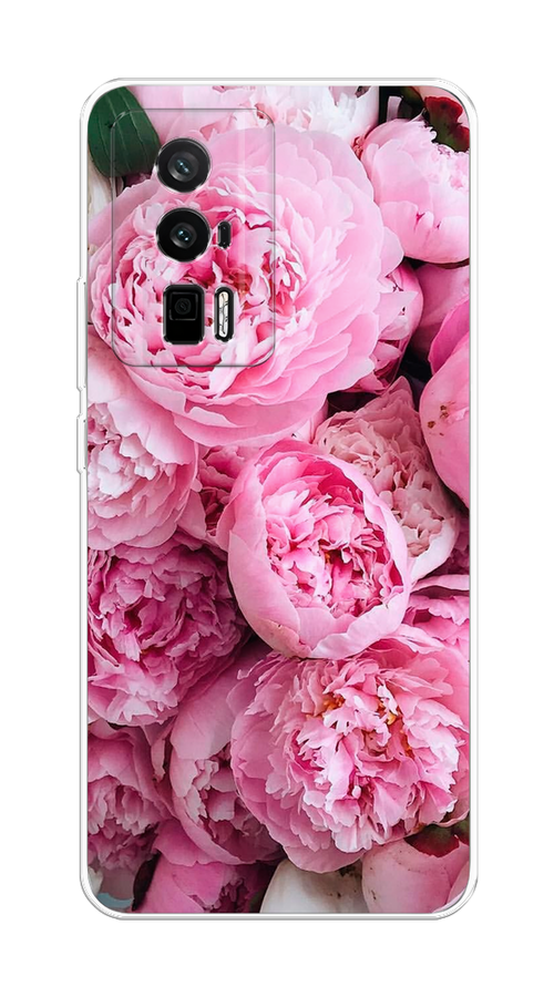 

Чехол на Redmi K60 "Розовые пионы", Бежевый;розовый, 317450-2