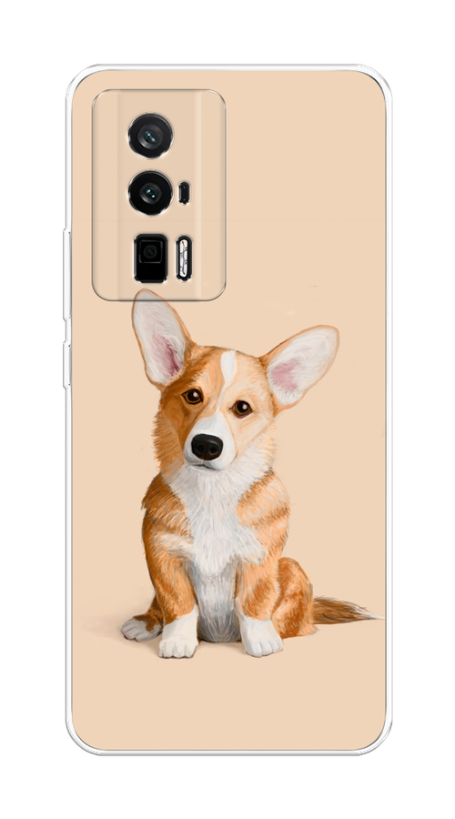 

Чехол на Redmi K60 "Грустный Корги", Коричневый;бежевый, 317450-1