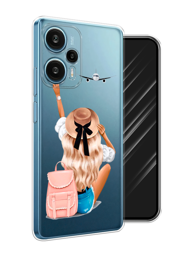 

Чехол Awog на Xiaomi Redmi Note 12 Turbo "Автостопом самолетом", Бежевый;белый, 318450-7
