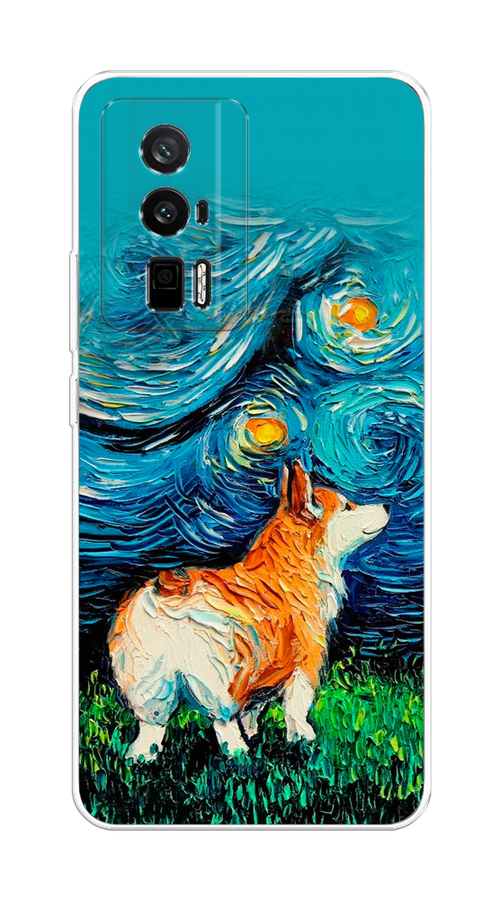 

Чехол на Redmi K60 "Корги звёздная ночь", Коричневый;белый;зеленый, 317450-1