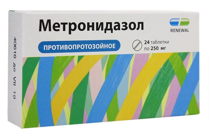 Метронидазол таблетки 250 мг 24 шт., Renewal  - купить со скидкой