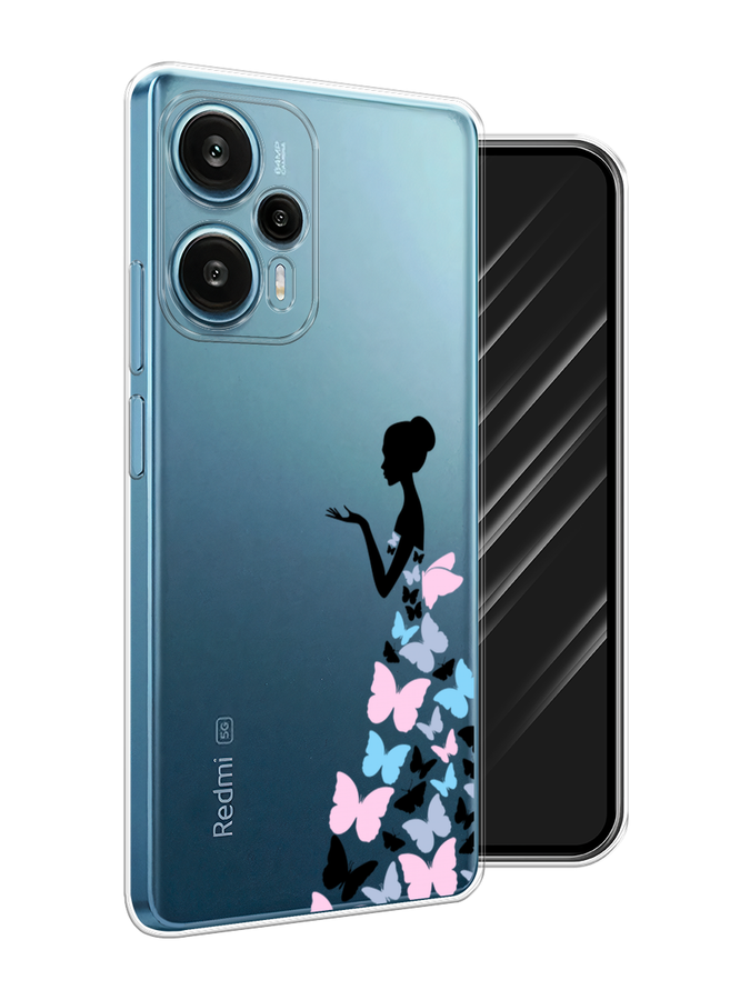 

Чехол Awog на Xiaomi Redmi Note 12 Turbo "Платье из бабочек", Белый;розовый, 318450-1