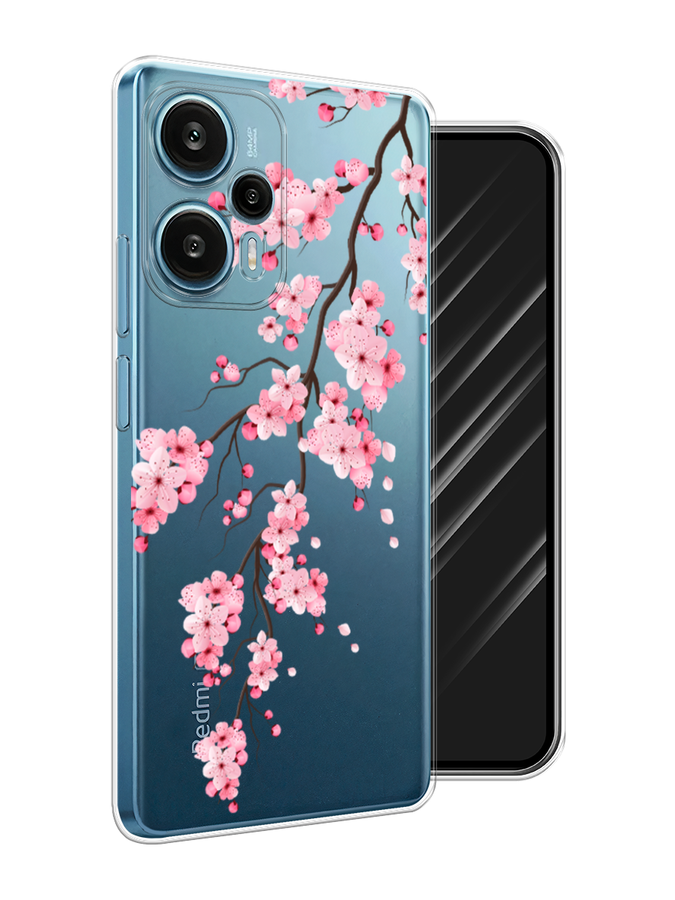 

Чехол Awog на Xiaomi Redmi Note 12 Turbo "Розовая сакура", Розовый;белый;коричневый, 318450-8