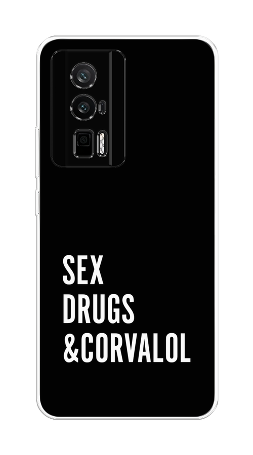

Чехол на Redmi K60 "Corvalol", Черный;серый;белый, 317450-6