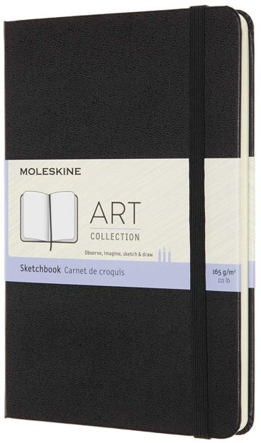 

Блокнот Moleskine для рисования Art Sketchbook Medium ARTQP054 нелинованный Black