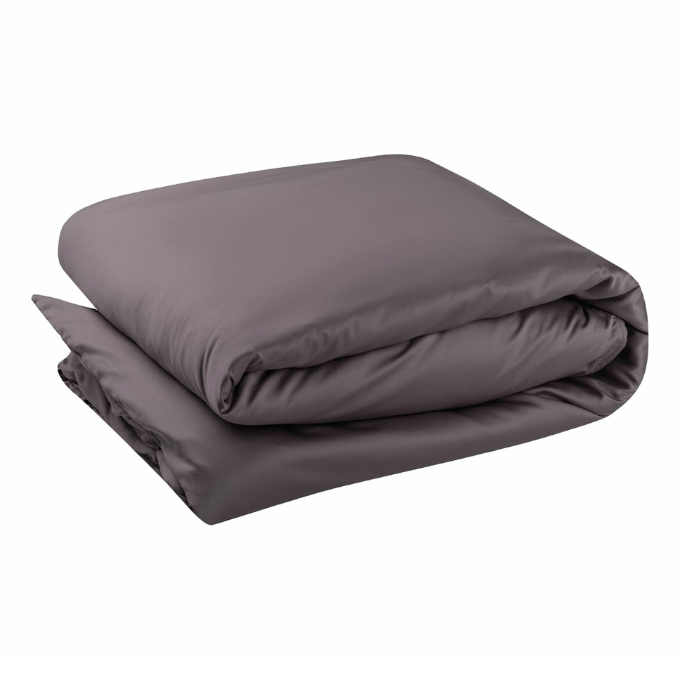 

Пододеяльник Amalco Home на молнии сатин 145x200 см стальной