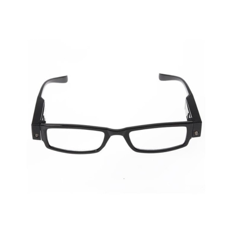 Кемнер оптикс очки корригирующие + 1,00 черные с фонариком пластик