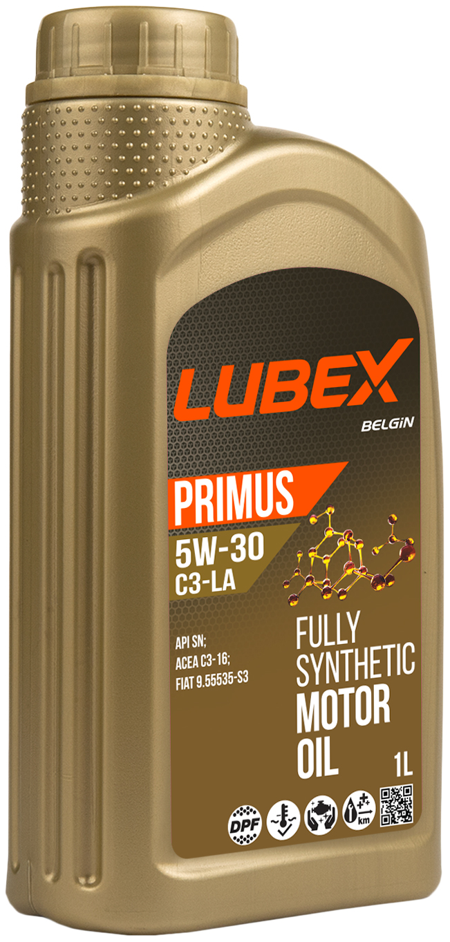 Моторное масло LUBEX синтетическое PRIMUS C3-LA 5W30 SN C3 1л