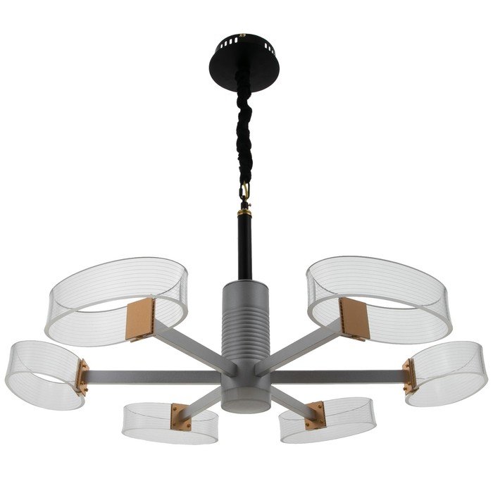 

BayerLux Люстра 1698/6 LED 124Вт 3000-6000К серебро 71х71х50 см