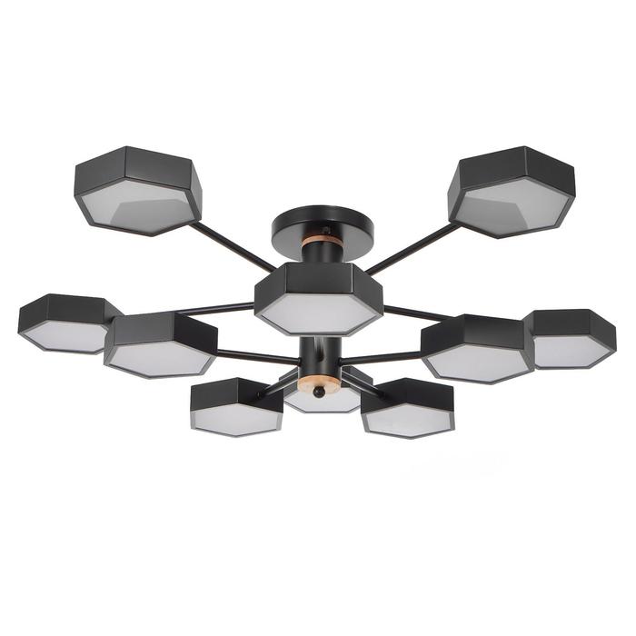 

BayerLux Люстра 1318/10BK LED 240Вт 3000-6000К черный 87х90х25 см