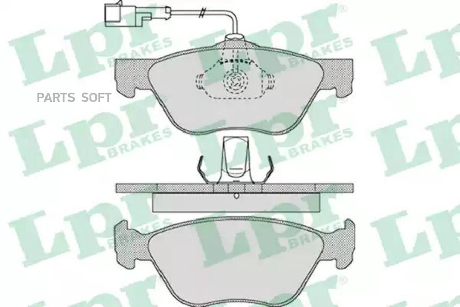 

Колодки тормозные ALFA ROMEO 166 передние 1шт LPR 05P1084