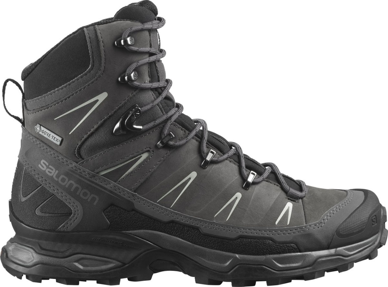 фото Ботинки женские salomon x ultra trek gtx w серые 8 uk