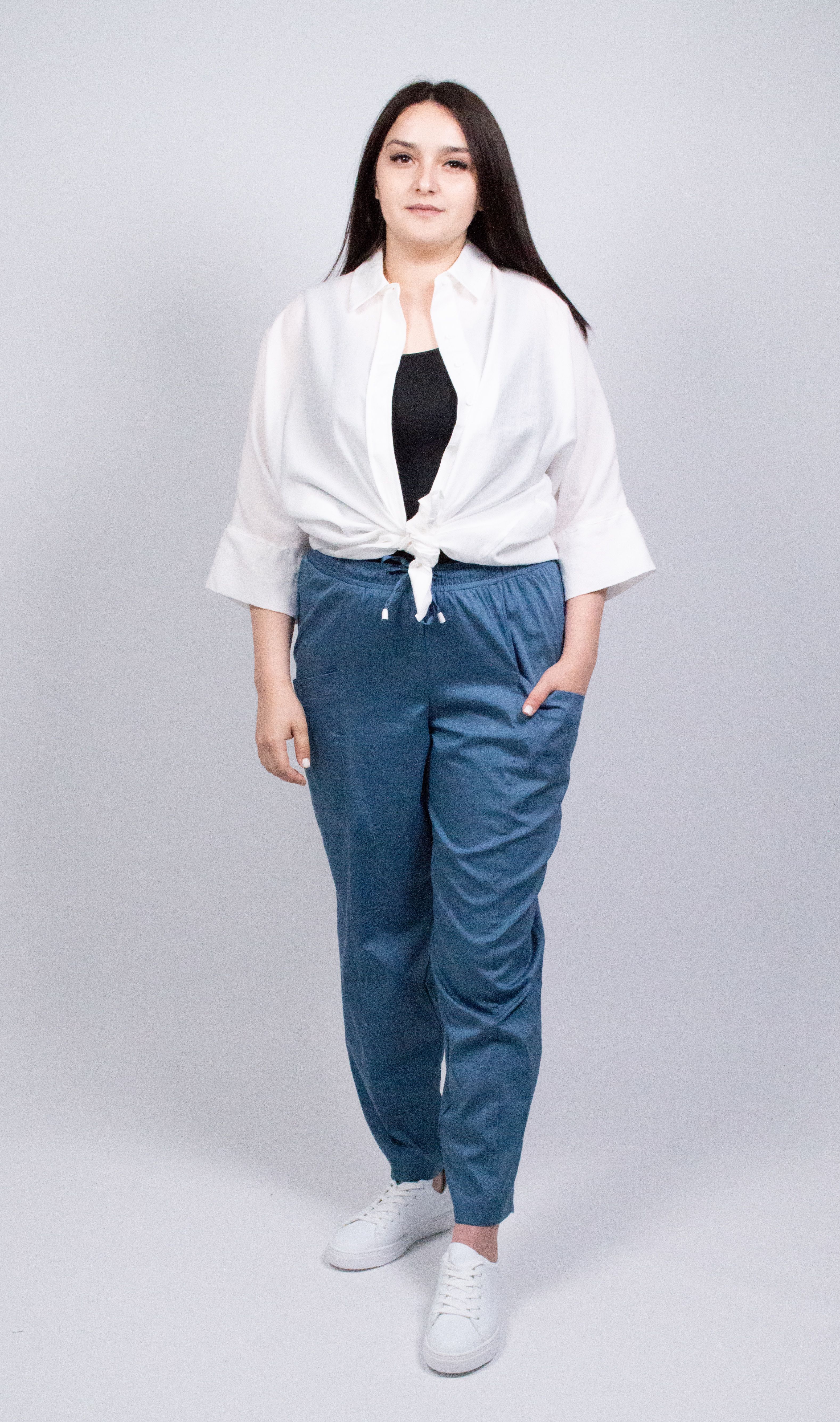 

Брюки женские 365 clothes 15525587.00 синие 56 RU, Синий, 15525587.00
