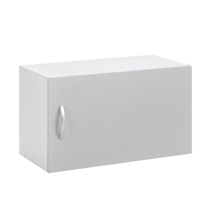 Клик Мебель Шкаф навесной Мальма 600х300х360 Светло-серый/Белый