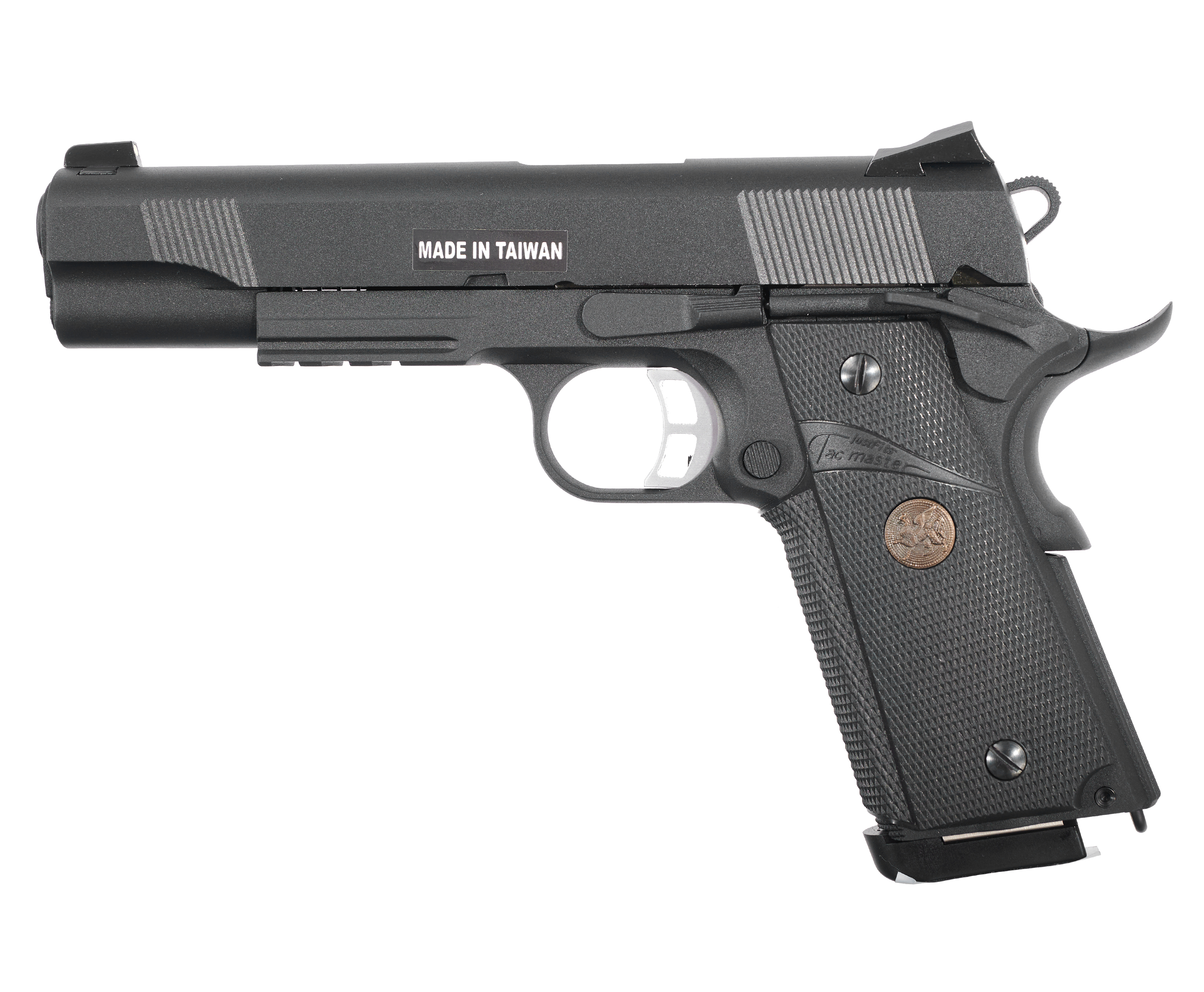 фото Страйкбольный пистолет kjw colt m1911 m.e.u. 6 мм, gbb, kp-07.gas