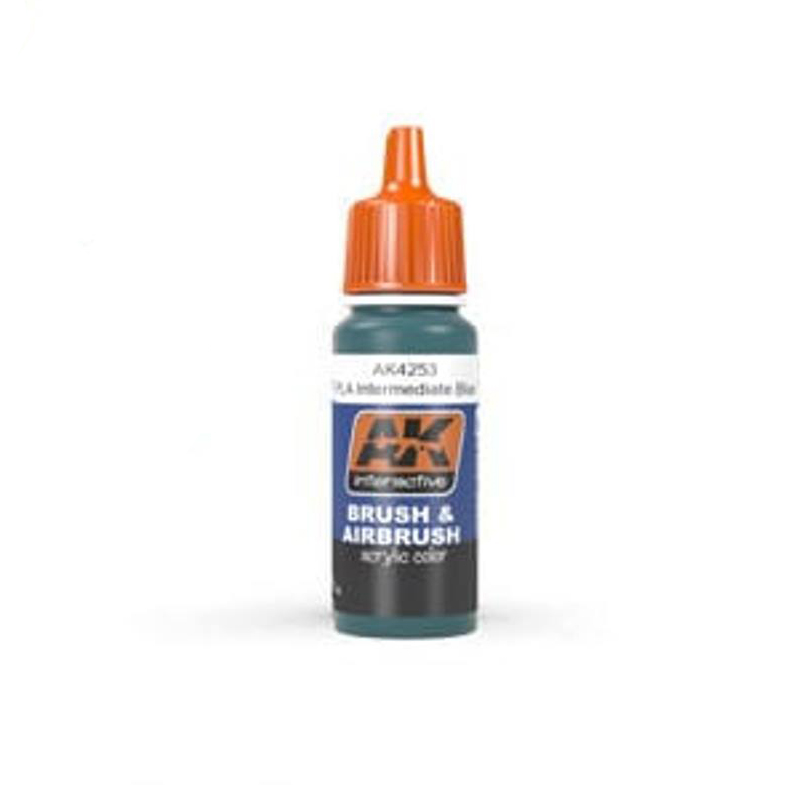 фото Ak interactive акриловая краска pla intermediate blue 17ml