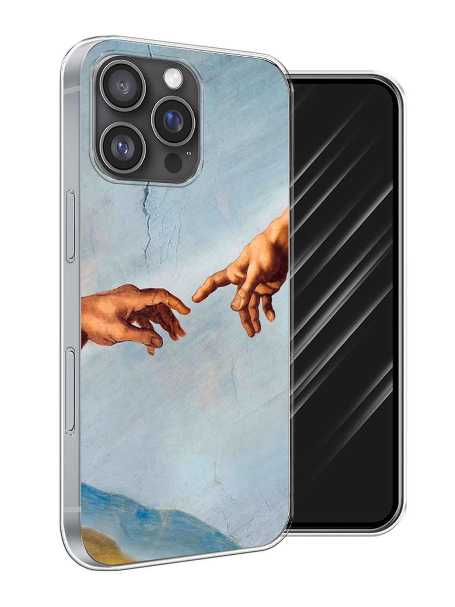 

Чехол Awog на Apple iPhone 16 Pro Max "Сотворение Адама", Голубой;коричневый;серый, 16350-1