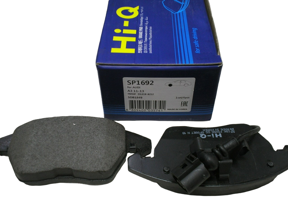 

Колодки дисковые HI-Q передние disk 1516 с датч. изн. audi a3, vw golf v 1.4-2.0td SP1692