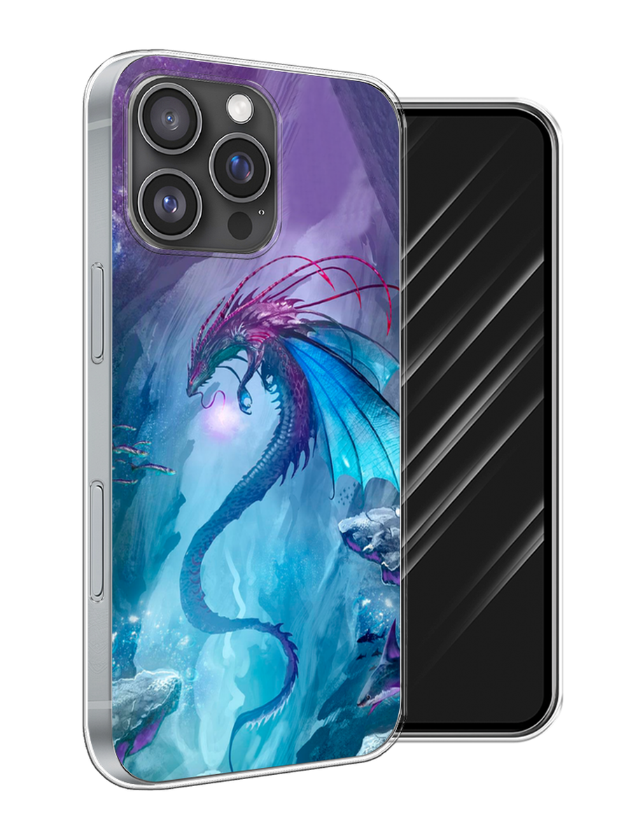 

Чехол Awog на Apple iPhone 16 Pro Max "Водный дракон", Голубой;фиолетовый;синий, 16350-1