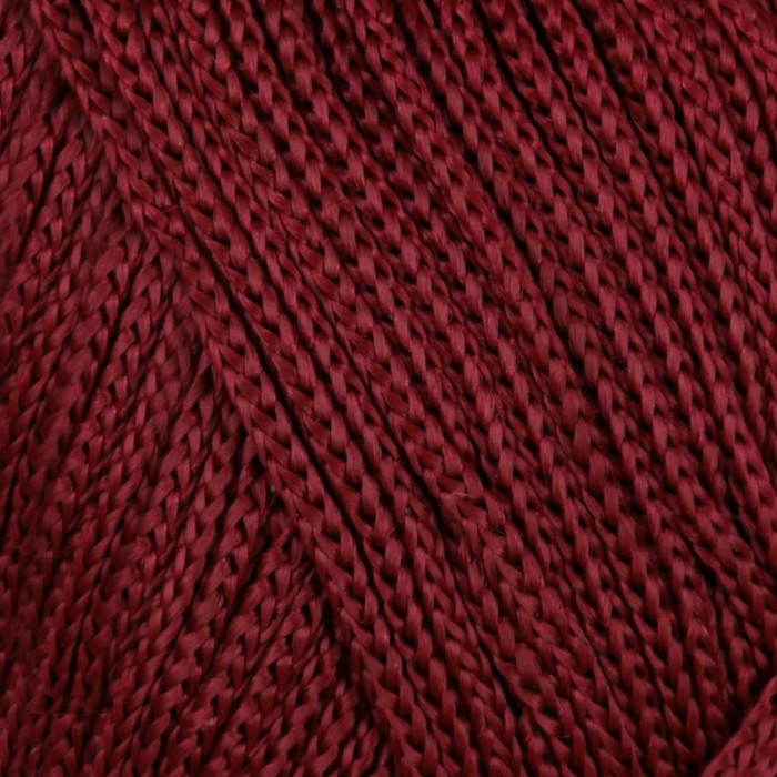 

Пряжа "Macrame Макраме" 100% полиэстер 130м/90гр (145 бордо), Бордовый, макраме