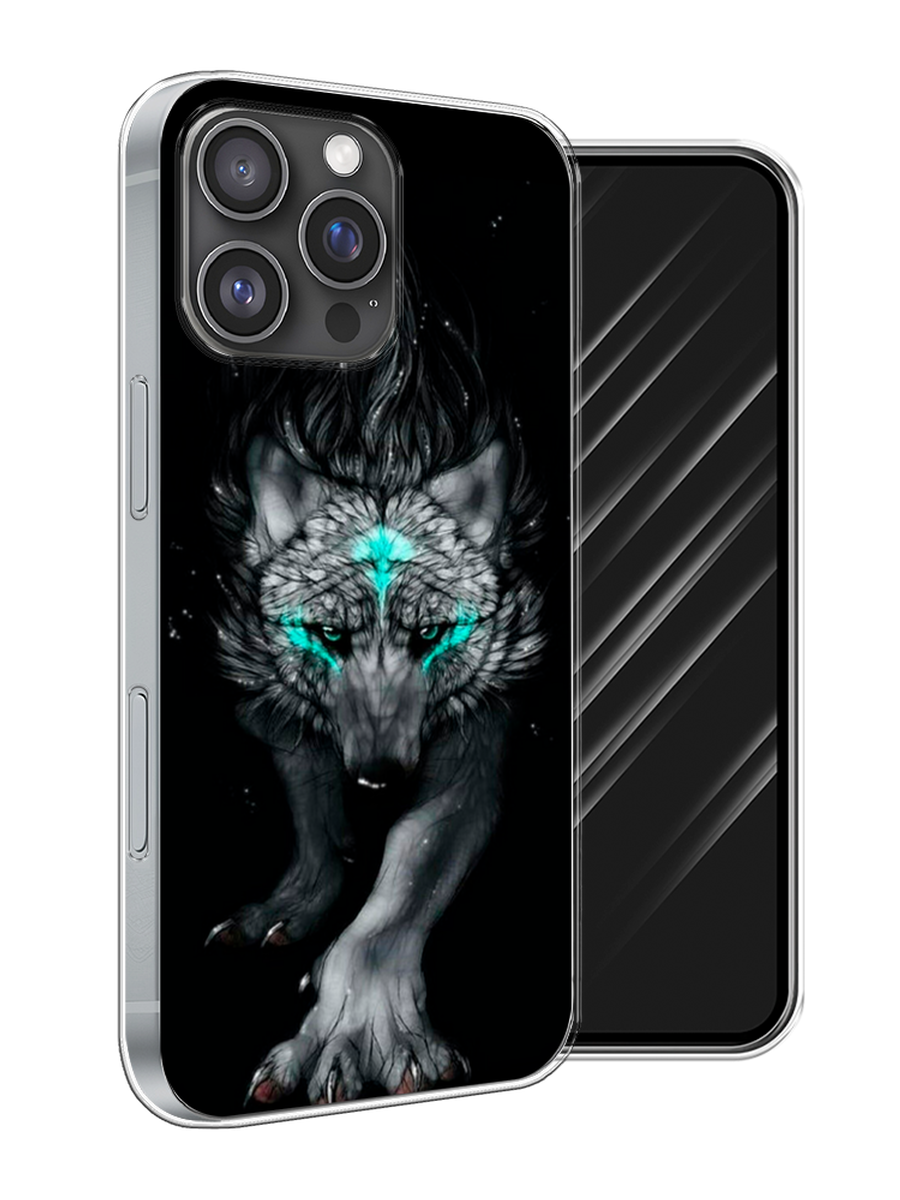 

Чехол Awog на Apple iPhone 16 Pro Max "Волшебный волк", Черный;серый, 16350-1
