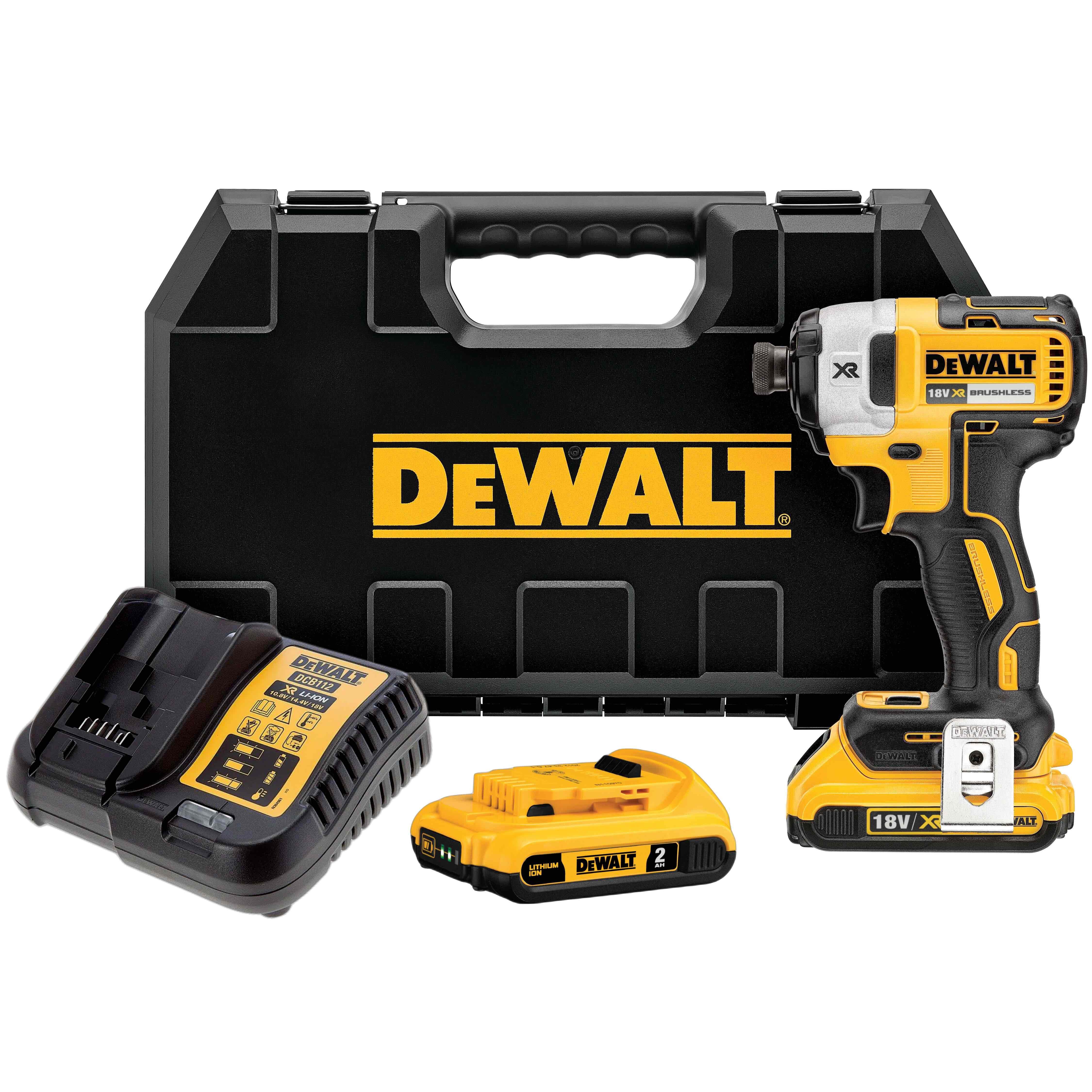 Аккумуляторный гайковерт DEWALT с 2 АКБ 2 Ач и ЗУ в кейсе DCF887D2 4818200₽