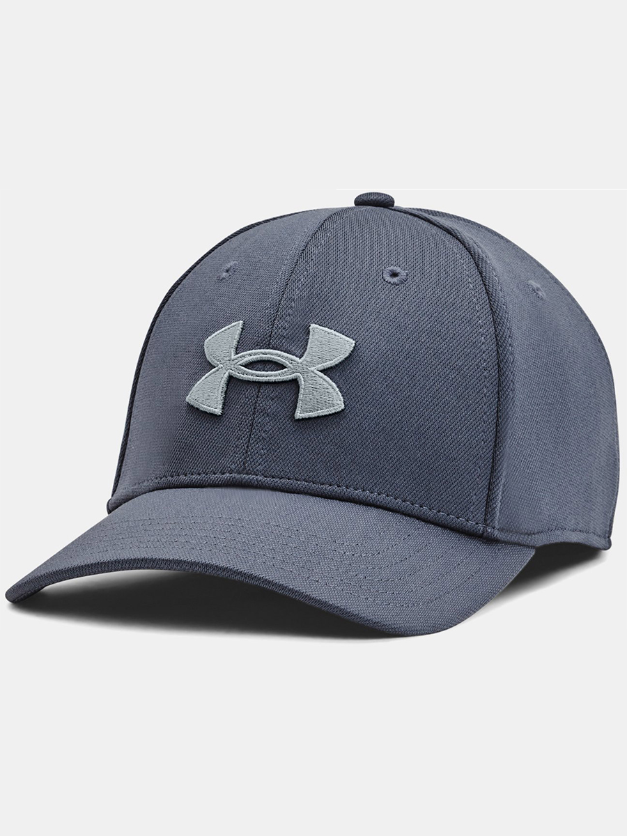 Бейсболка унисекс Under Armour Blitzing серо-синяя, р.58-61