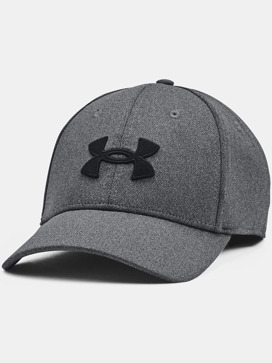 Бейсболка унисекс Under Armour Blitzing серая-черная, р.55-58