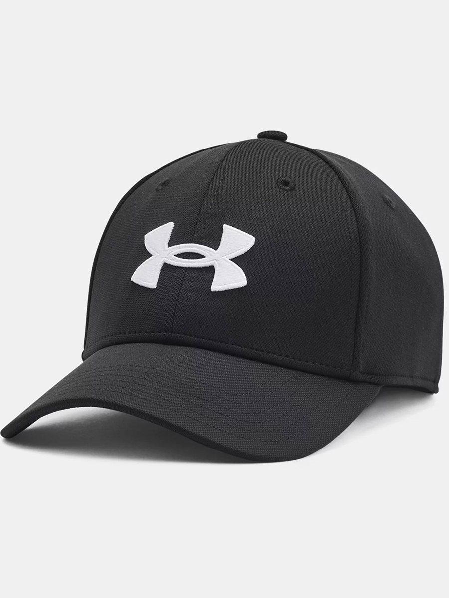 Бейсболка унисекс Under Armour Blitzing черная/белая, р.61- 65