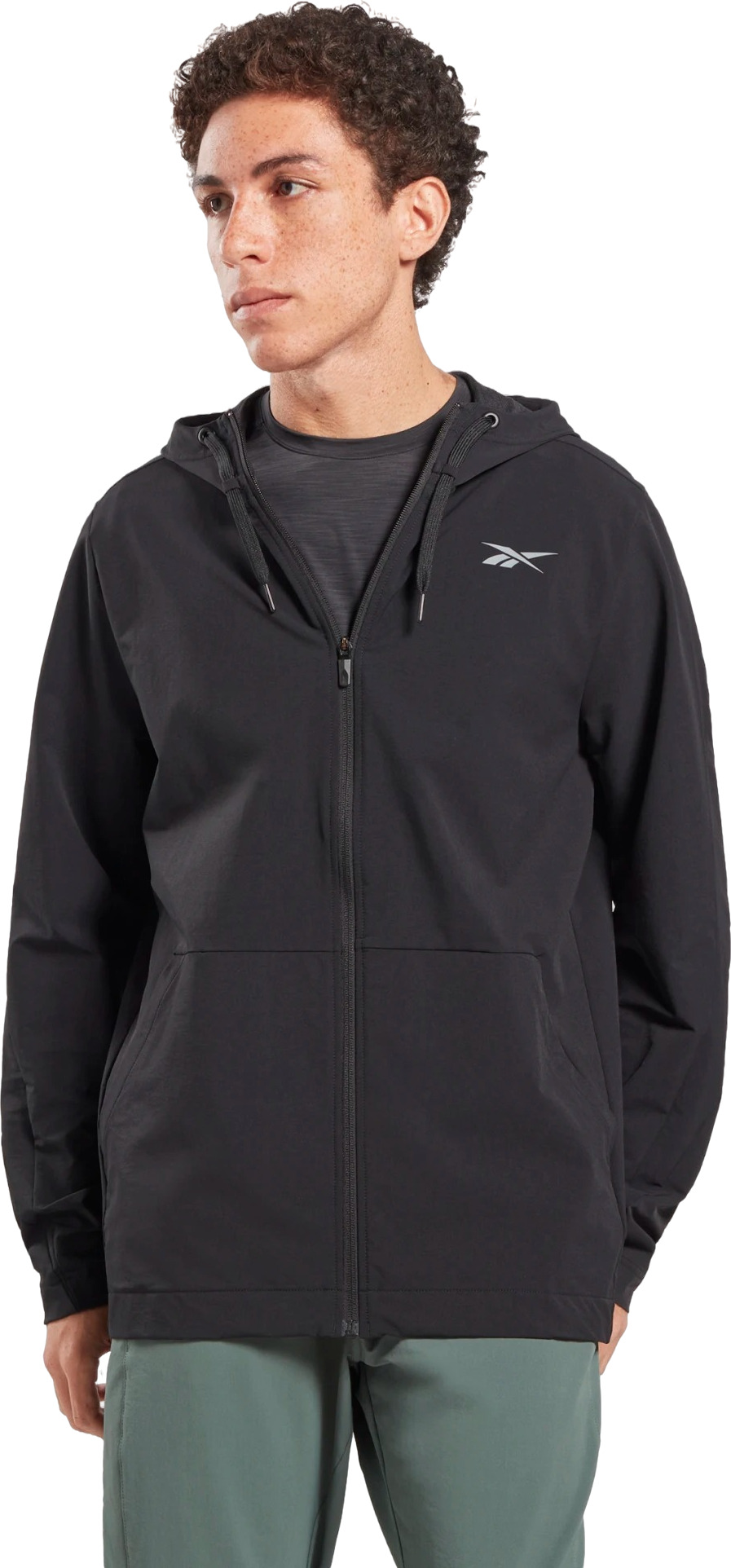 

Ветровка мужская Reebok HR6162 черная M, Черный, HR6162