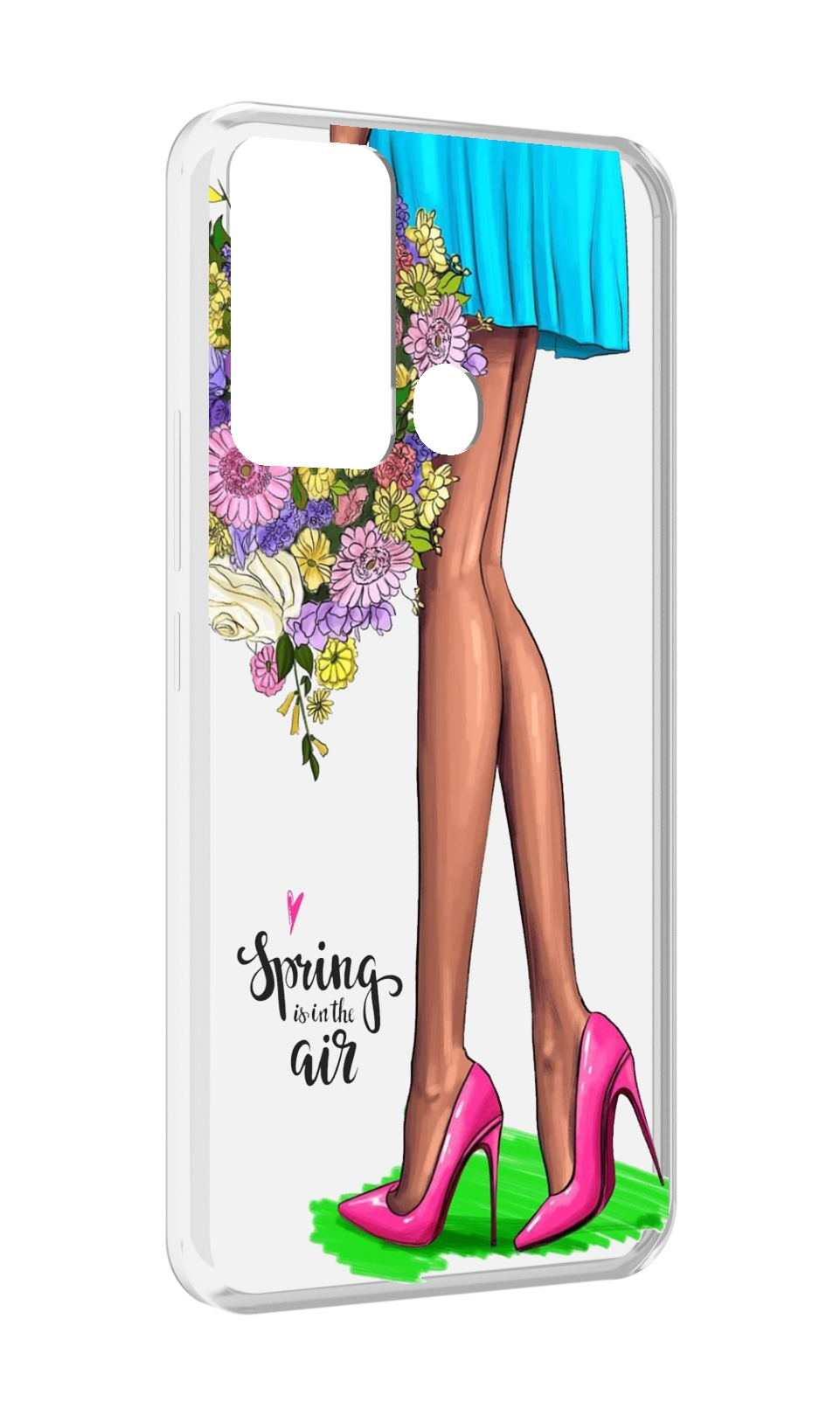 

Чехол MyPads Весна-в-воздухе женский для Infinix Hot 12i, Прозрачный, Tocco