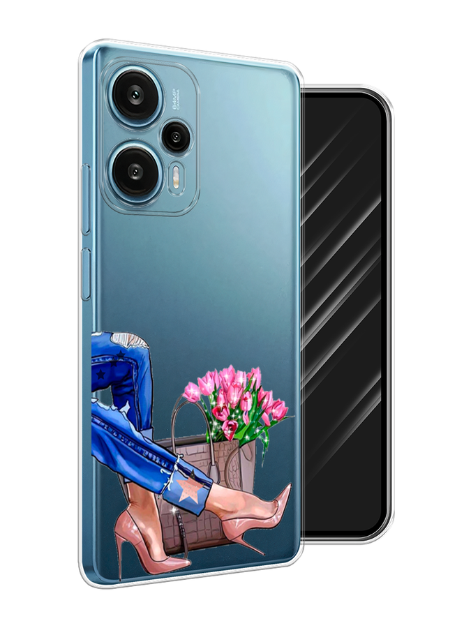 

Чехол Awog на Xiaomi Redmi Note 12 Turbo "Каблучки", Синий, 318450-7