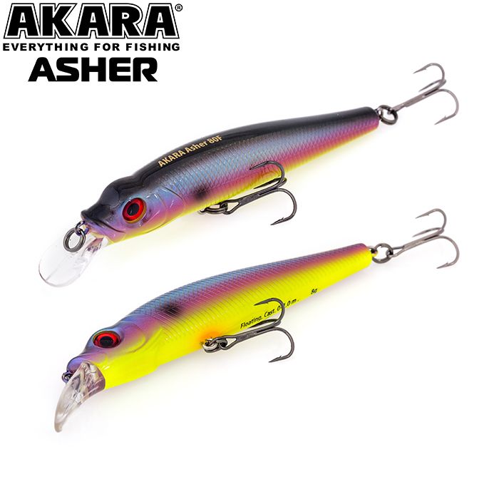 

Воблер Akara Asher 80F 8 гр 2/7 oz 3,1 in A79, Разноцветный, Asher