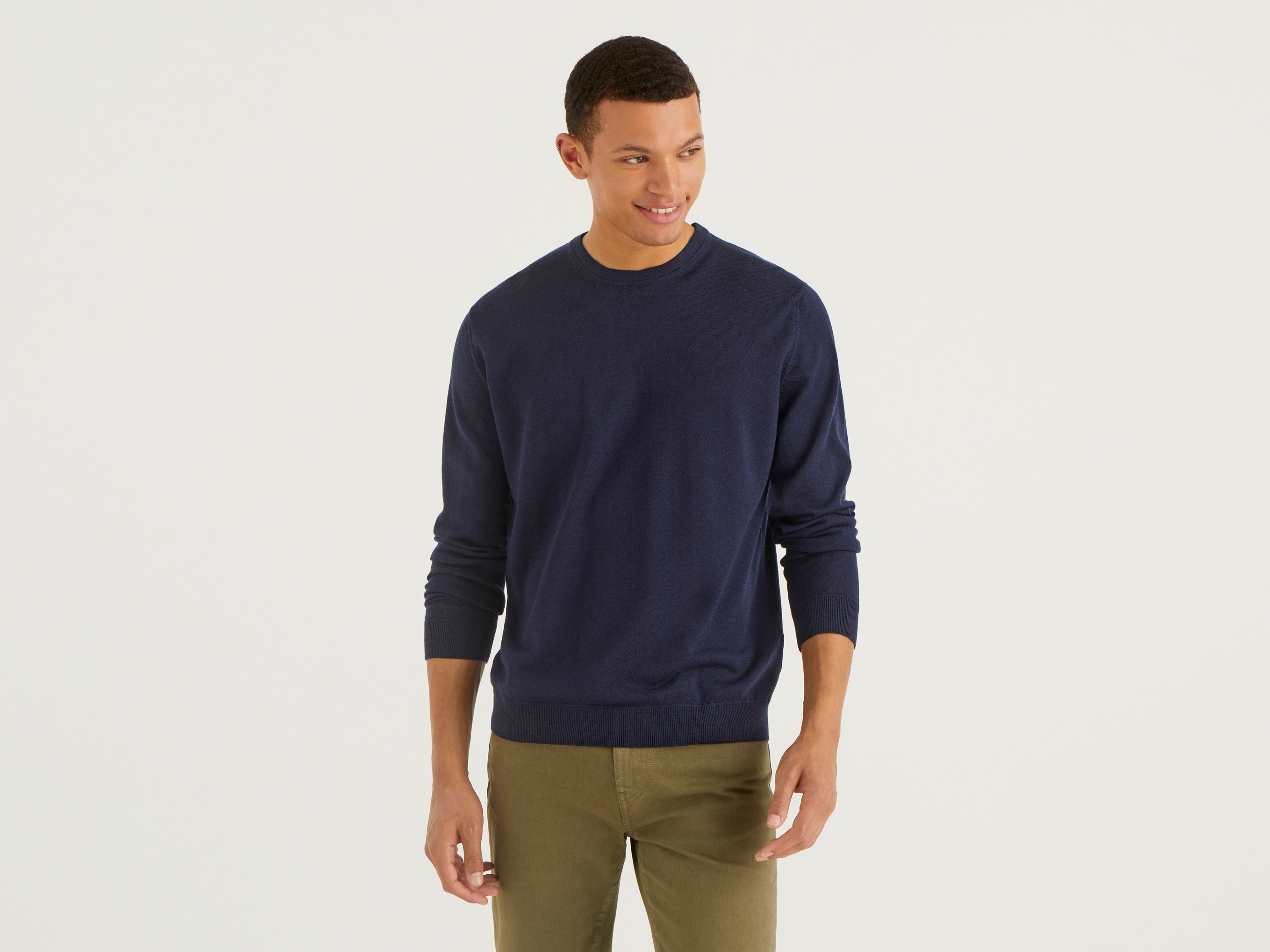 

Джемпер мужской United Colors of Benetton 21A_1071U1O76 синий XL, 21A_1071U1O76