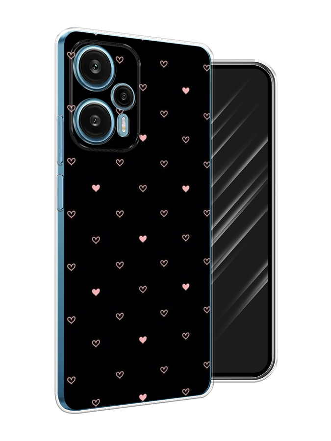 

Чехол Awog на Xiaomi Redmi Note 12 Turbo "Черный фон и сердечки", Розовый;серый;черный, 318450-3