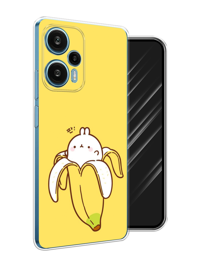 

Чехол Awog на Xiaomi Redmi Note 12 Turbo "Зайчик-бананчик", Желтый;белый, 318450-2