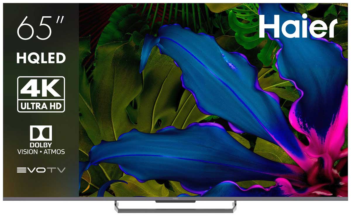 

Телевизор Haier 65 Smart TV S6, 65"(165 см), UHD 4K, Серый, 65 Smart TV S6