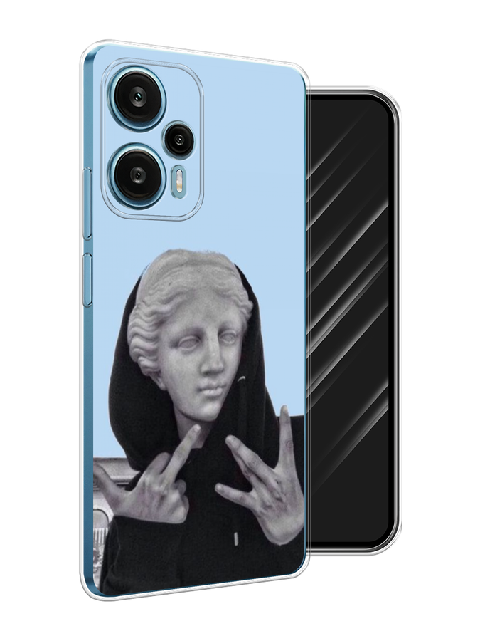 

Чехол Awog на Xiaomi Redmi Note 12 Turbo "SWAG статуя", Голубой, 318450-9