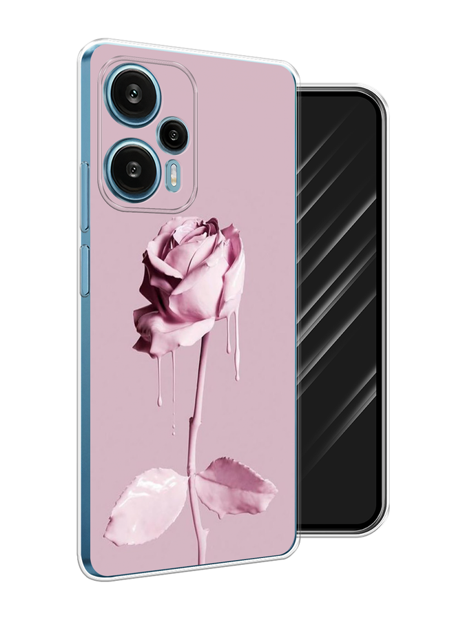 

Чехол Awog на Xiaomi Redmi Note 12 Turbo "Роза в краске", Белый;розовый, 318450-8