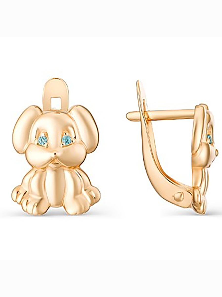 

Серьги с 4 фианитами из серебра с позолотой Вероника С639-1157Гл, С639-1157Гл